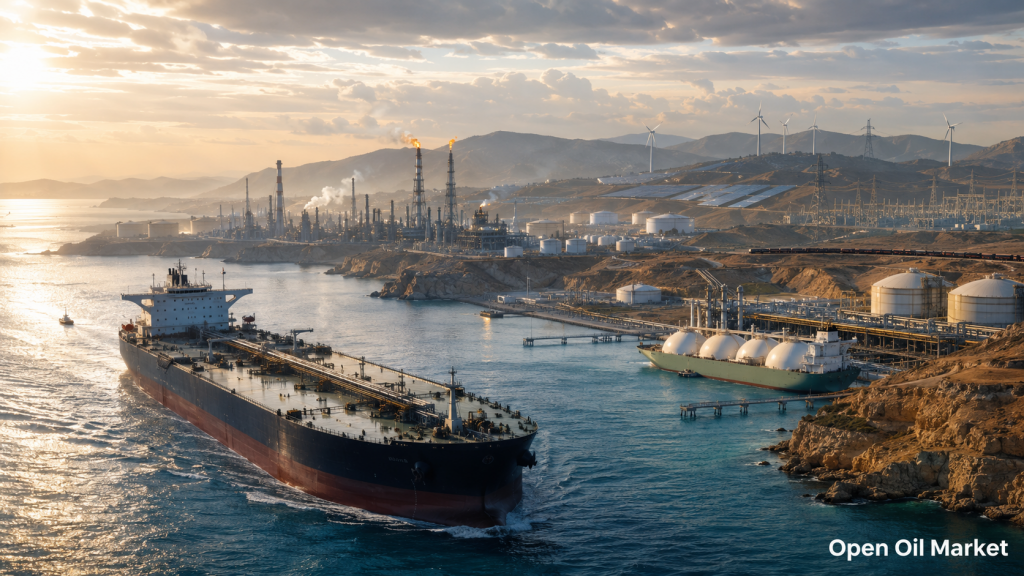 Marché mondial de l'énergie au 30 juin 2026 — pétrole Brent, gaz en Europe, produits pétroliers, raffineries, électricité et SER