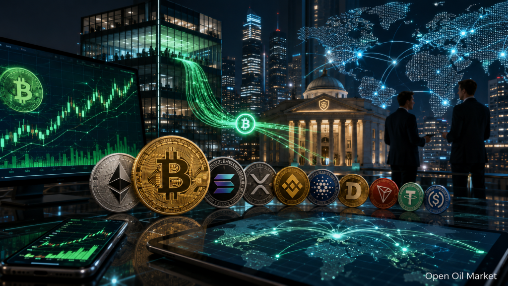 Marché des cryptomonnaies 21 juillet 2026 : le bitcoin maintient un niveau clé, afflux d’ETF et top-10 des actifs numériques