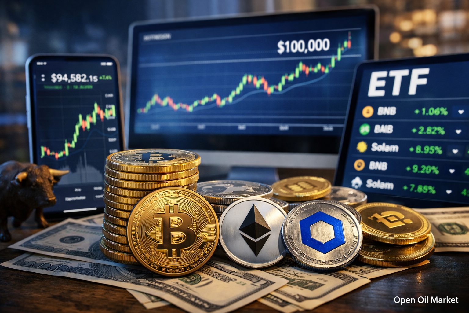 Actualités des cryptomonnaies 19 janvier 2026 — bitcoin à 100 000 $, rallye des altcoins et ETF