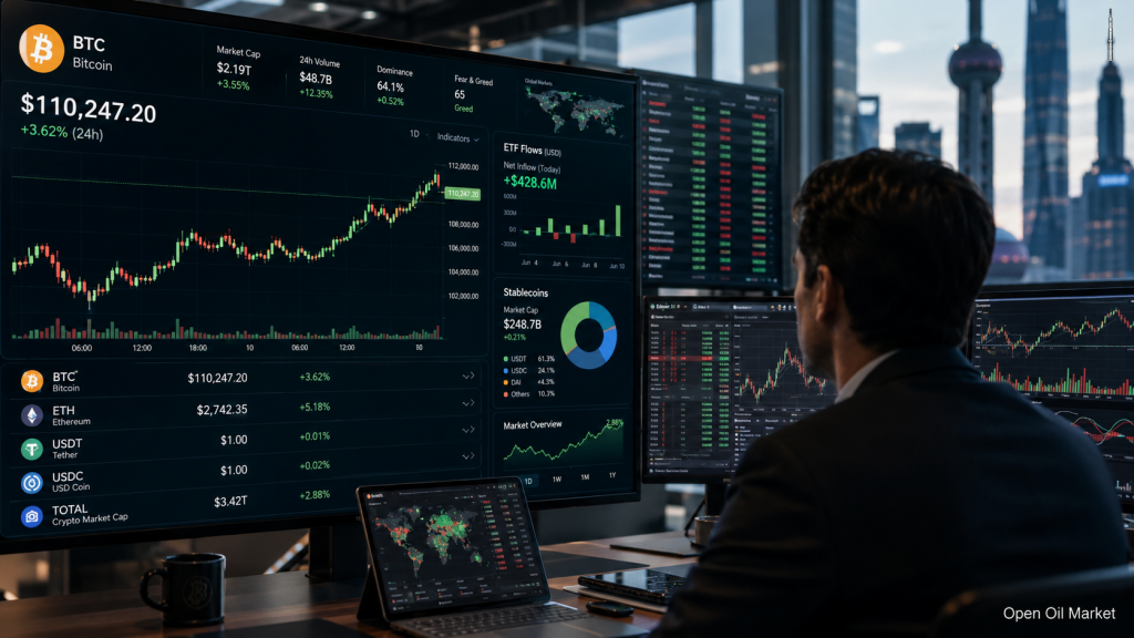 Nouvelles sur les cryptomonnaies, mercredi 10 juin 2026 : le Bitcoin teste la résilience du marché, tandis que les stablecoins et les ETF donnent le ton aux investisseurs.