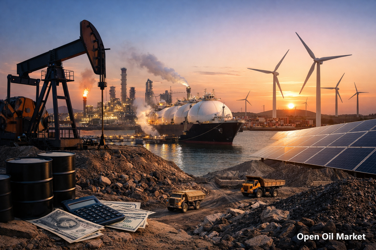 Actualités pétrolières et énergétiques - 22 février 2026 OPEC+, pétrole, gaz, GNL, raffineries, énergies renouvelables