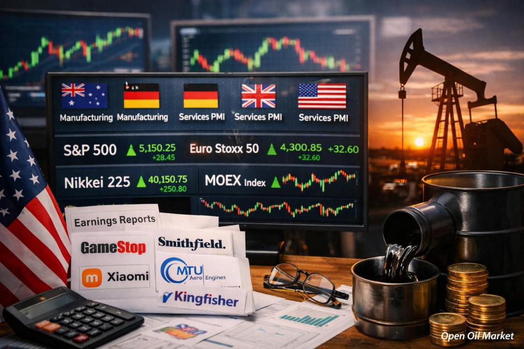 Événements économiques et rapports d'entreprise mardi 24 mars 2026: PMI, emploi aux États-Unis et pétrole