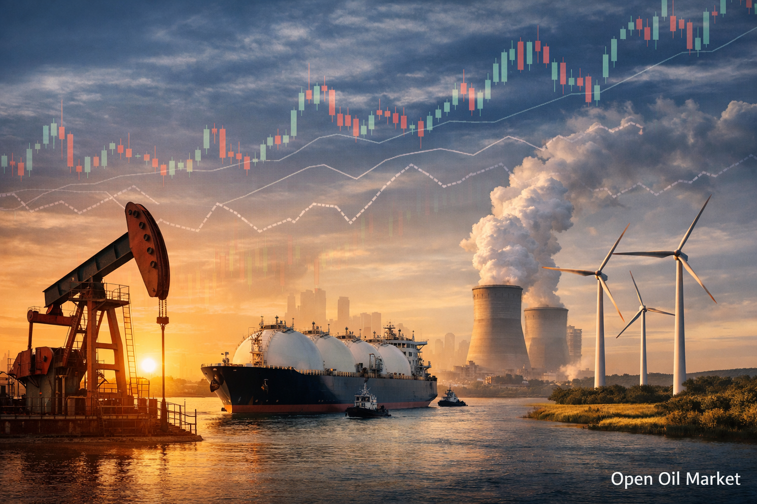 Actualités pétrole et énergie, jeudi, 18 décembre 2025 : pétrole à un minimum historique dans l'espoir de paix en Ukraine