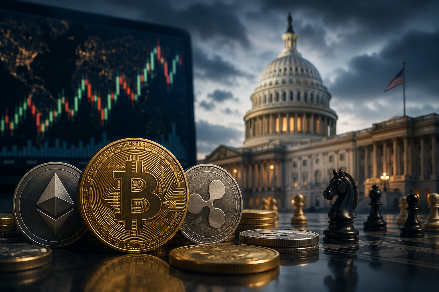 Actualités des cryptomonnaies : vendredi 7 août 2026 – le marché est suspendu au vote du Sénat américain sur le CLARITY Act