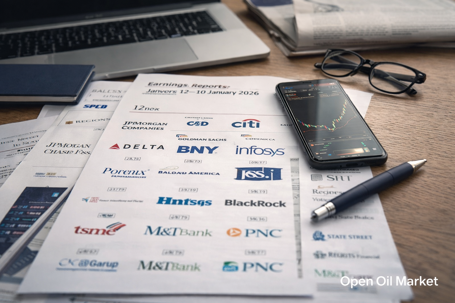 Événements économiques et rapports d'entreprise du 12 au 16 janvier 2026