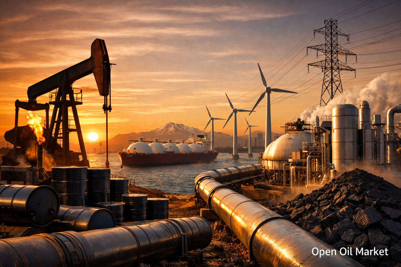 Marché mondial du pétrole et du gaz, pétrole, gaz et infrastructure énergétique Mercredi, 17 décembre 2025