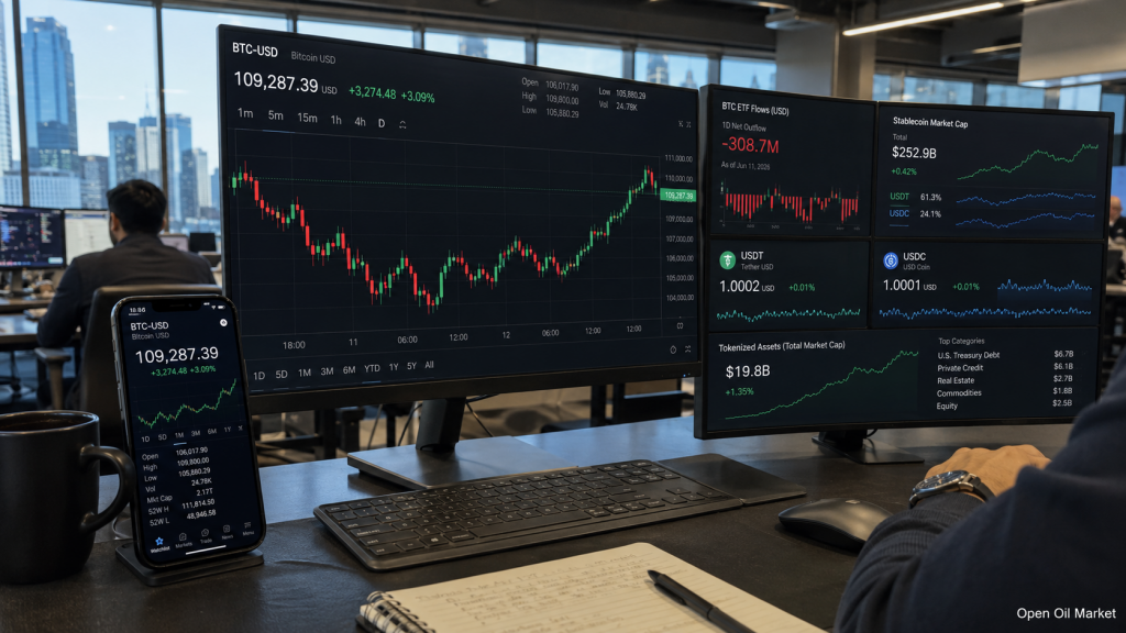 Actualités des cryptomonnaies 12 juin 2026 : Bitcoin à nouveau en jeu, les sorties d'ETF n'ont pas brisé le marché, et les stablecoins changent les règles de l'investissement