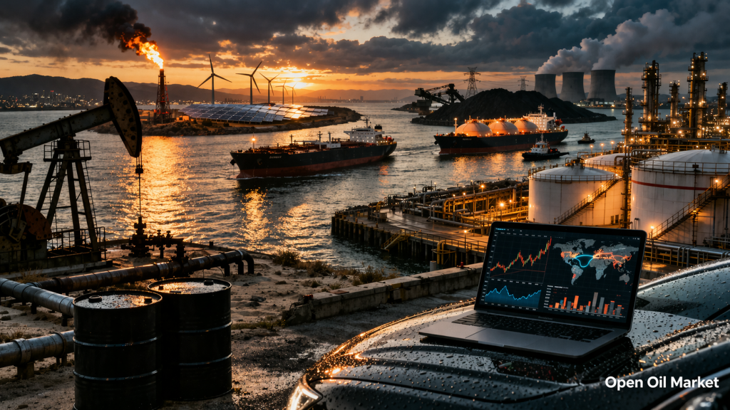 Actualités pétrole et énergie 27 mars 2026 — prime géopolitique du pétrole, marché GNL et sécurité énergétique.