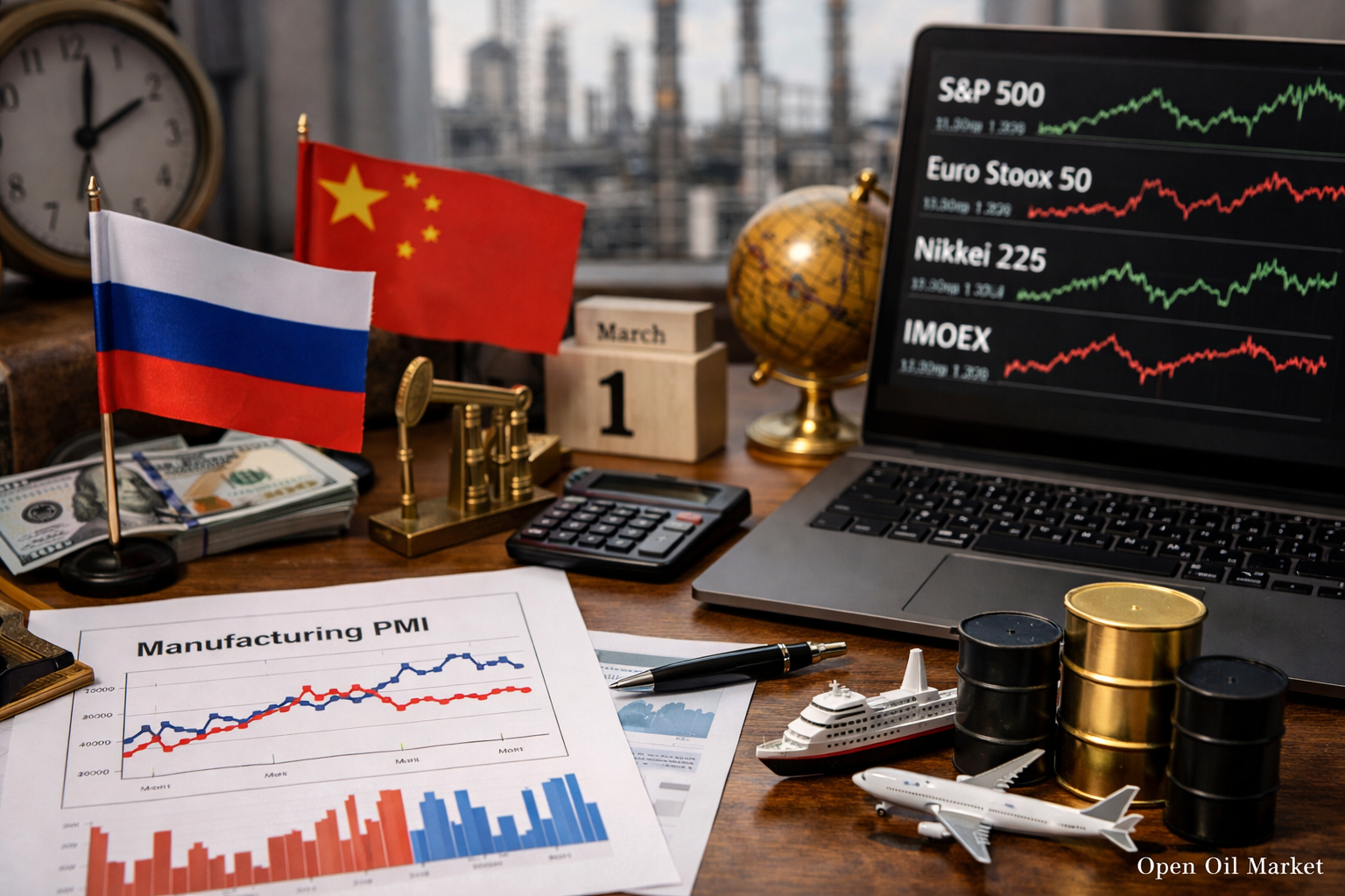 Événements économiques et rapports d'entreprise — 1er mars 2026 : PMI de la Chine et de la Russie, marchés mondiaux en début de mois