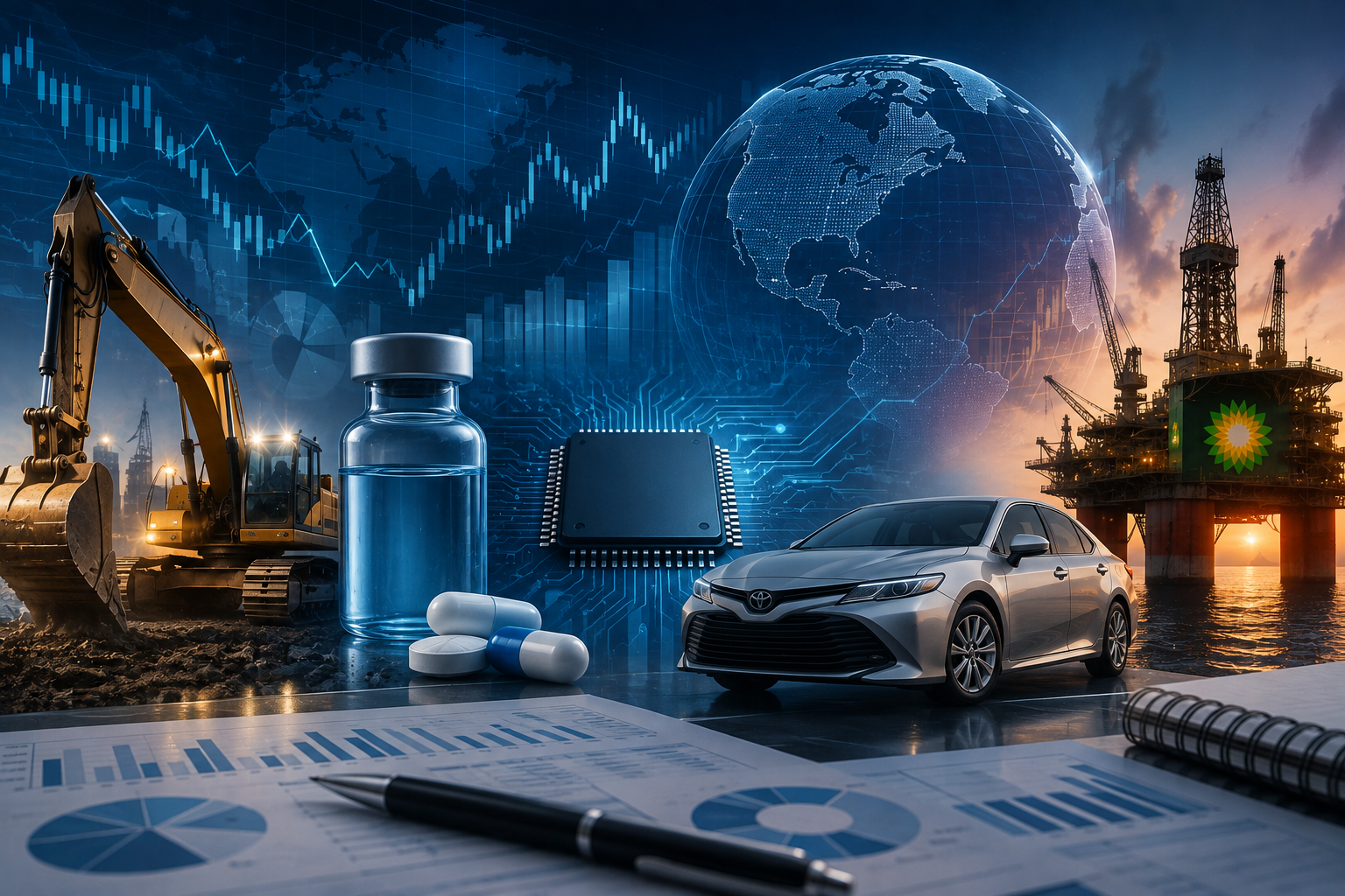 Événements économiques et rapports d'entreprise : mardi, 4 août 2026 - JOLTS, rapports de Caterpillar, Pfizer, AMD, Toyota et BP