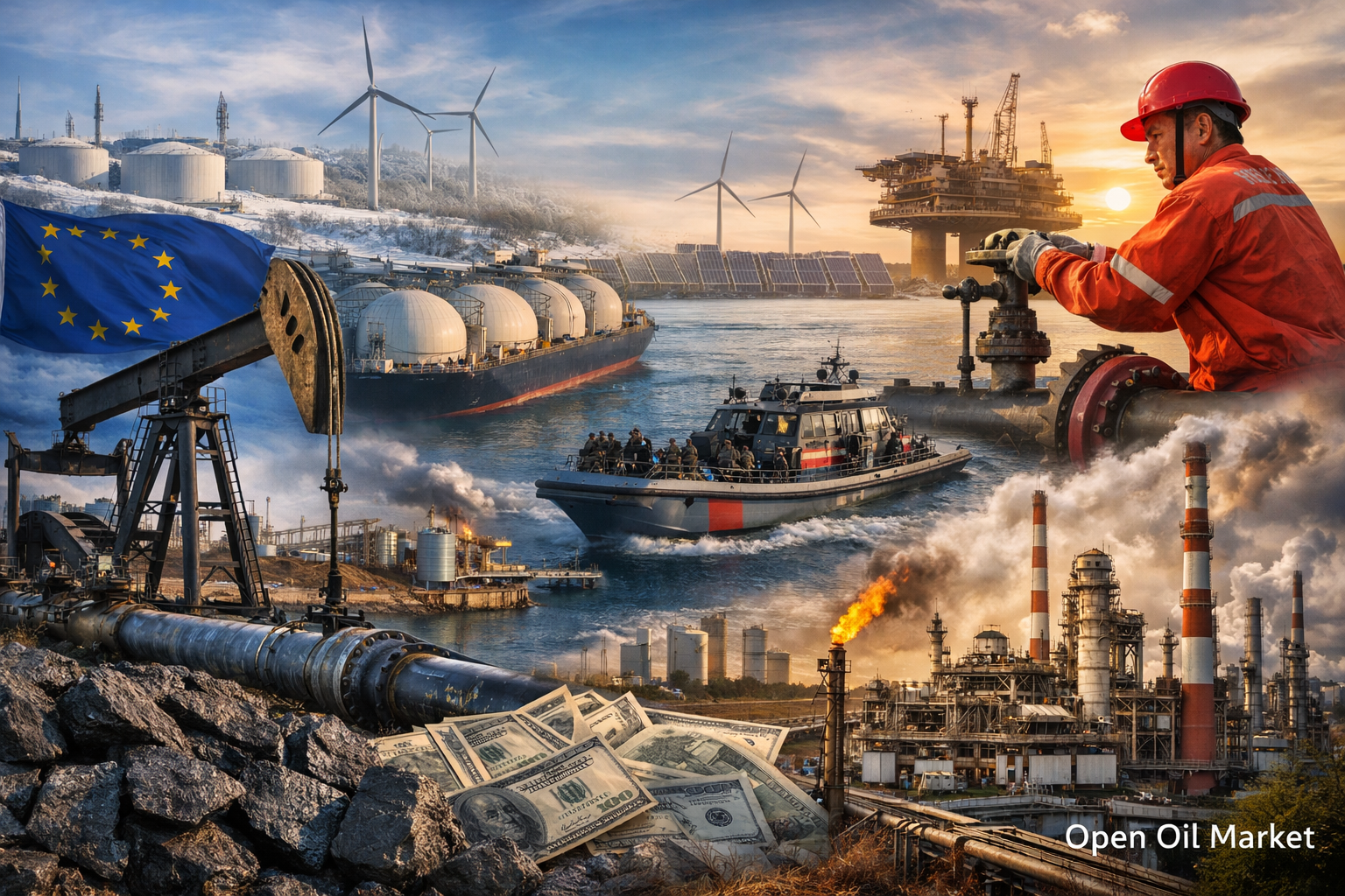 Actualités secteur énergétique - jeudi 8 janvier 2026 : marché mondial du pétrole, du gaz et de l'énergie sous pression de la surproduction.