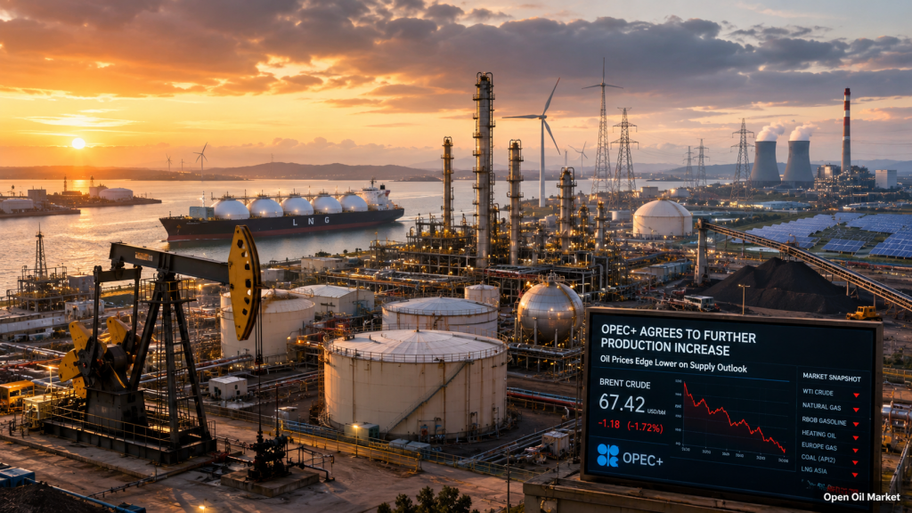 Actualités pétrolier et énergétique 5 juillet 2026 : L'OPEP+ augmente la production, le pétrole baisse, GNL et ENR changent le marché du secteur énergétique