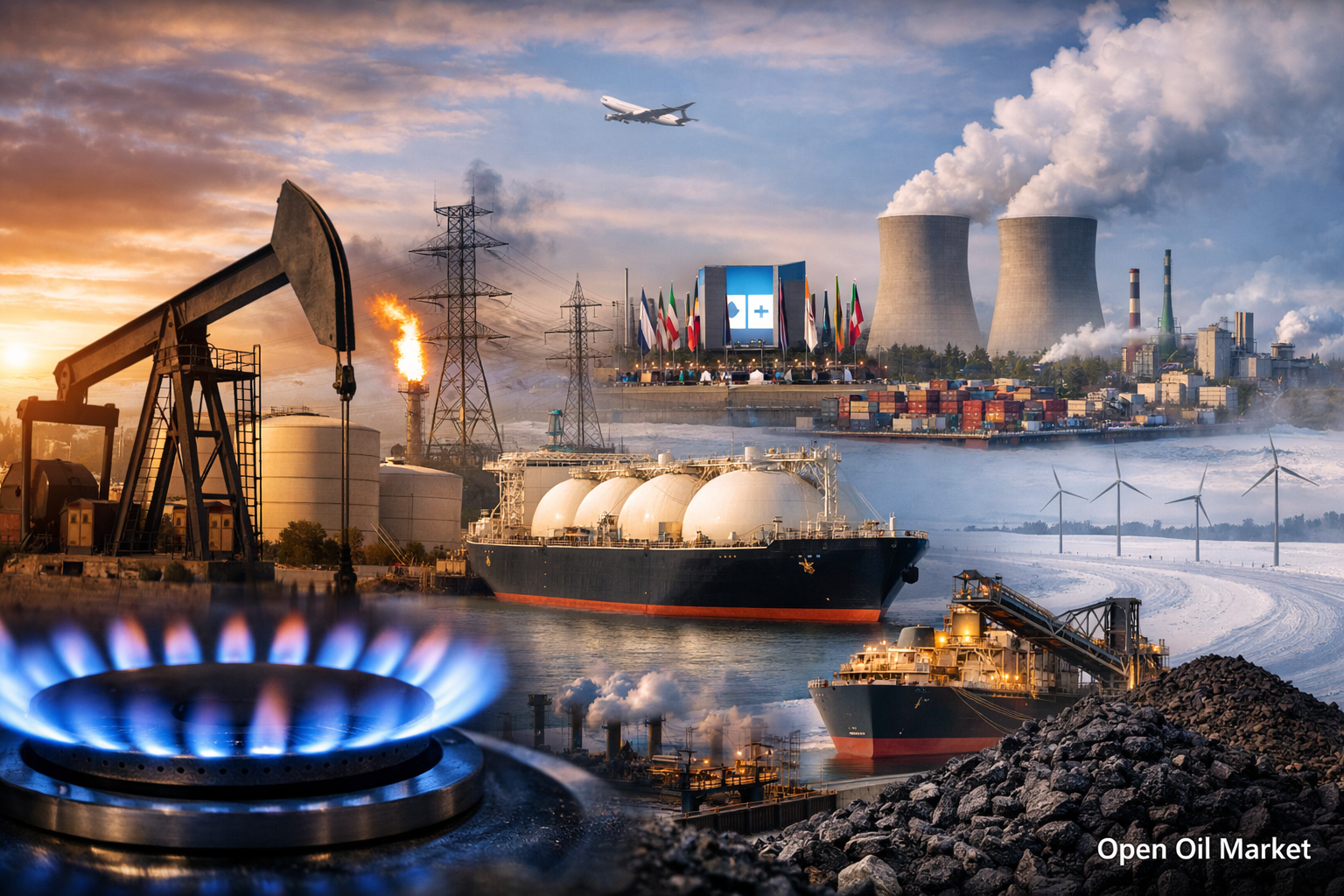 Actualités pétrolières et énergétiques — 28 février 2026 Pétrole, OPEP+, gaz, GNL, électricité, énergies renouvelables