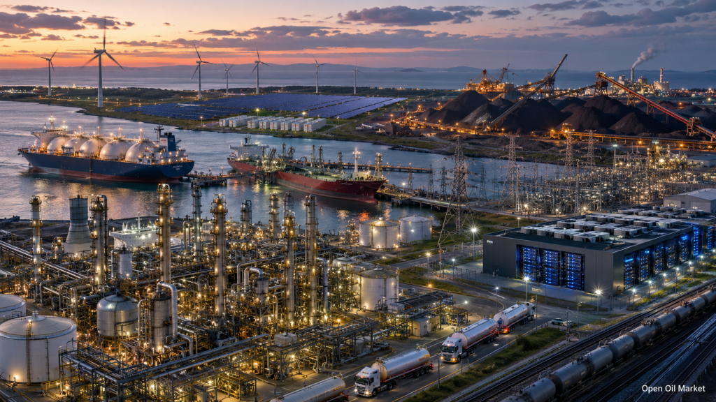 Secteur énergétique mondial le 24 mai 2026 : pétrole, gaz, électricité, énergies renouvelables, charbon et raffineries dans une chaîne de risques unique