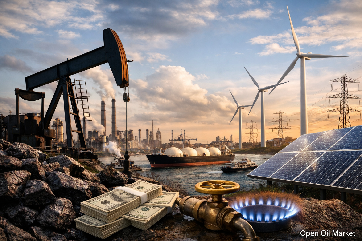 Actualités pétrole gaz et énergie — vendredi 16 janvier 2026 Pétrole, gaz, CE et ER