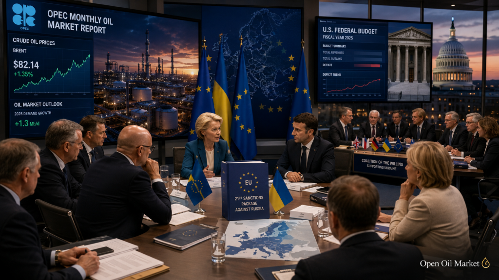 Sanctions de l'UE contre la Russie, réunion sur l'Ukraine, rapport OPEP et données sur le budget des États-Unis du 13 juillet 2026