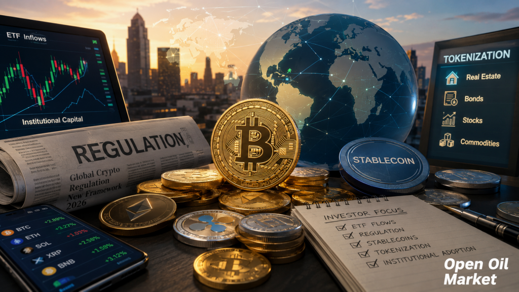 Marché mondial des cryptomonnaies 13 juillet 2026 : Bitcoin, Ethereum, ETF, réglementation, stablecoins et tokenisation