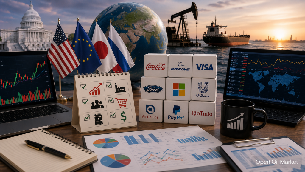Événements économiques et rapports d'entreprises — mardi 28 juillet 2026 : début de la réunion de la Fed, confiance des consommateurs américains, résultats de Coca-Cola, Boeing, Visa et Ford