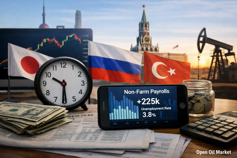 Анализ ключевых экономических событий 3 апреля 2026 года, включая Non-Farm Payrolls в США, индексы PMI для Японии, Китая и России, а...
